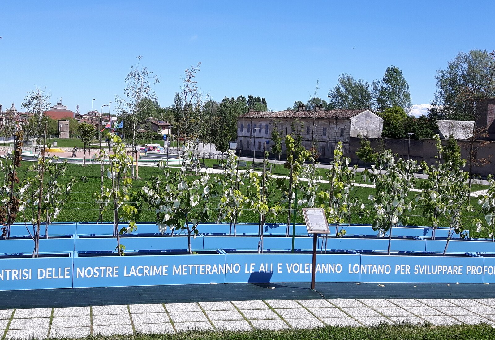 Parco Eternot, the memorial park on the former Eternit asbestos-factory site in Casale Monferrato