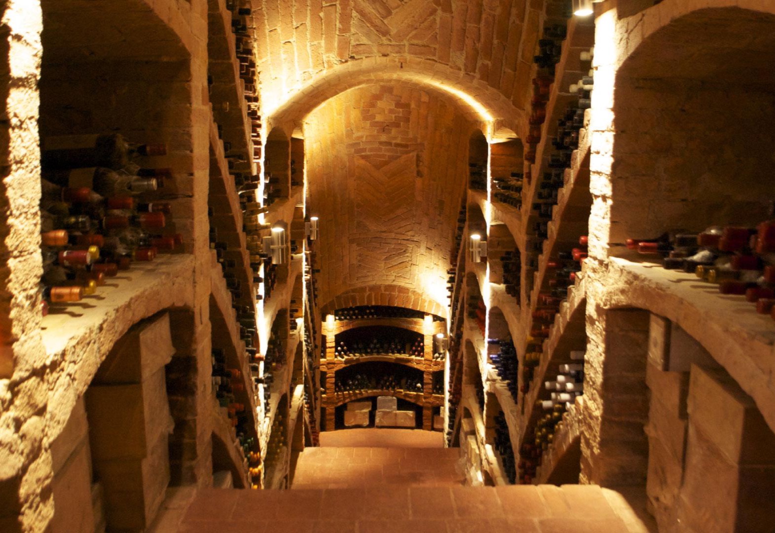 The underground infernotto cellar at Tenuta Santa Caterina, Grazzano Badoglio